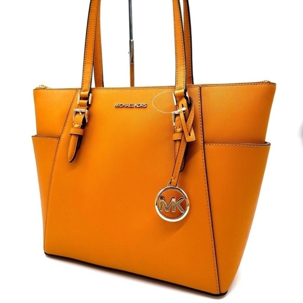 Michael Kors Large Charlotte Tote Bag Cider Leather